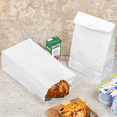 thumbnail image 4 of Karat White Paper Bags, 8 lb, 1,000 ct – White Paper Grocery & Lunch Bags, Bulk Pack, 4 of 15