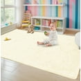 thumbnail image 2 of Sanmadrola Super Soft Shaggy Rugs Carpets 2.4x5.2 Feet Plush Area Rugs for Living Room Bedroom, Fluffy ​Rug for Nursery Playroom Dorm Room, Shag Plush Rug for Teen Room Decor Beige, 2 of 8