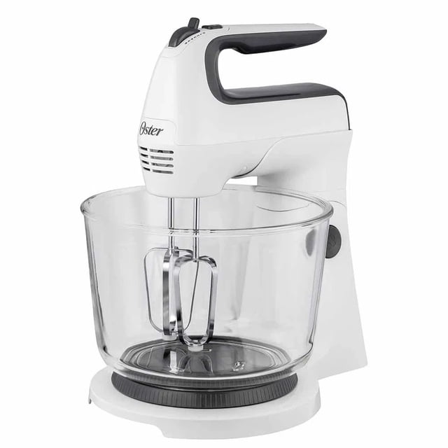 Batidora de Mano y Pedestal Oster con Acción Giratoria Única Tazón de Vidrio FPSTHS3611-013