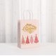 thumbnail image 3 of Bolsas de regalo navideñas de papel kraft rosa con asas, paquete de 24, 3 of 3