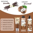 thumbnail image 4 of Set de regalo LUCOTIYA Vanilla Coconut Spa con 8 piezas para mujer, 4 of 7