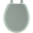 thumbnail image 3 of Mayfair Lift off Round Enameled Wood Toilet Seat in Seafoam with Stay·Tite, 3 of 7