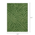 thumbnail image 3 of Temi Coker for Walmart Hand Tufted Area Rug, 5' x 7', Green, 3 of 6