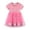 Z02 Pink, variant on Xijirk Easter Dresses for Girls,Girls Tutu Dress Short Sleeve Birthday Party Outfit Summer Casual Play Skirt Easter Dress,Easter Dress,Pink,5-6 Years