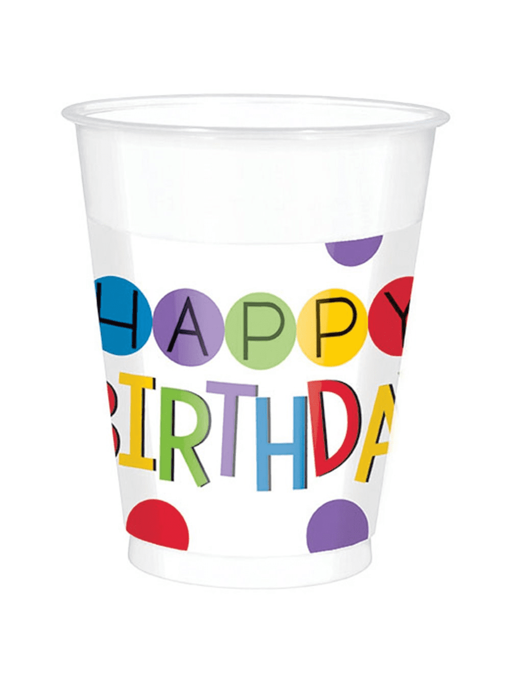 Happy Birthday Plastic Cups (25)