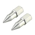 thumbnail image 1 of Unique Bargains 1/8' NPT Grease Fitting Standard Grease Sharp Type Nozzle Zinc Plated, Silver Tone 2pcs, 1 of 3
