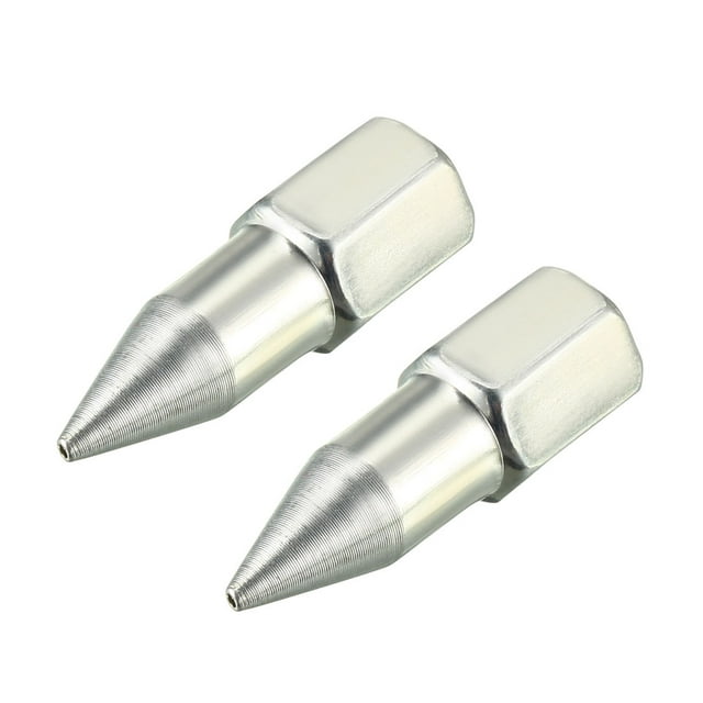 Unique Bargains 1/8' NPT Grease Fitting Standard Grease Sharp Type Nozzle Zinc Plated, Silver Tone 2pcs