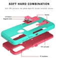 thumbnail image 3 of NIFFPD Motorola G Pure Case, Moto G Power 2022 Case Military Grade Heavy Duty Magnetic Kickstand Car Mount Protection Green&Rose Red, 3 of 7