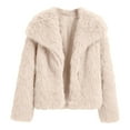 thumbnail image 6 of YunPes Girls Faux Fur Coat&nbsp;Winter Windproof Thick Fluffy Insulated Fuzzy Jacket&nbsp;Casual&nbsp;Cozy Lapel Collar Plush Outerwear&nbsp;, 6 of 6