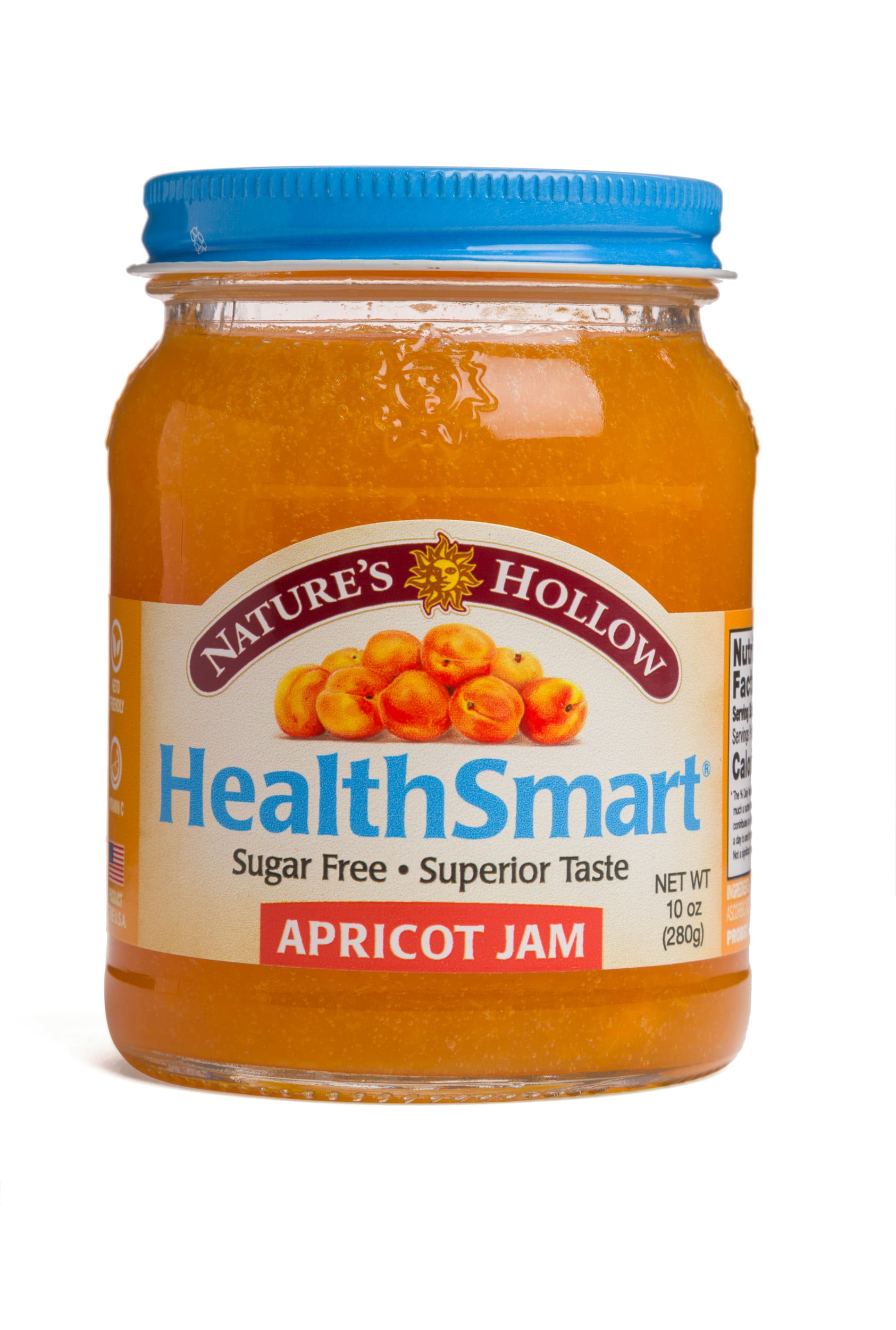 HealthSmart Sugar Free Apricot Preserves, 10 oz by Natures Hollow