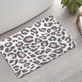 thumbnail image 2 of White and Pink Of Leopard Print Bathroom Rugs Mat,Non Slip Microfiber Bathroom Rug,Rubber Backing,Soft Bathroom Mats for Bathroom Floor,Tub and Shower,17x27in(43x68cm), 2 of 5
