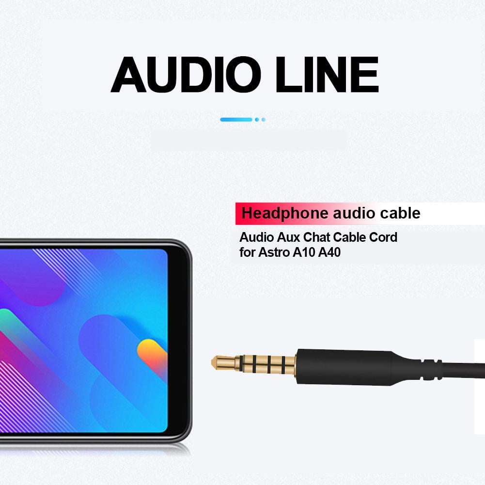Gaming Headset Audio Cable Audio Aux Chat Cable Cord For Astro A10 0 A30 A50 Headset Gaming Headset Audio Cable Audio Aux Chat Cable Cord For Astro A10 0 A30 A50 Headset