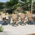 thumbnail image 2 of Aoxun Outdoor Swivel Bar Stools Set of 4, Patio Swivel Chairs with Metal Rocking Frame, All-Weather Patio Furniture Set, 2 of 8