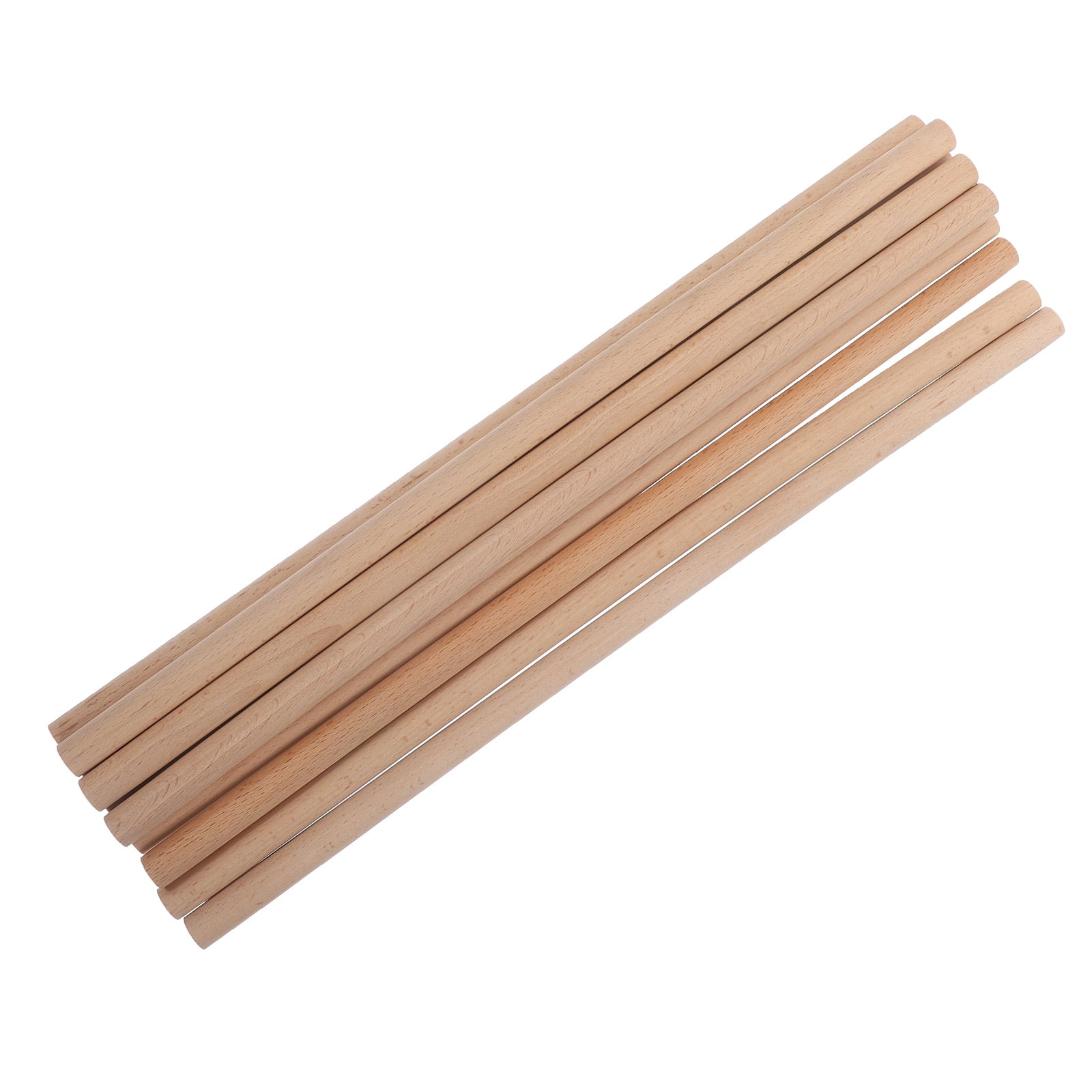 OUNONA 10pcs Wooden Craft Sticks for Kids, Khaki Wood Material Ideal for Arts and Crafts Projects