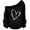 Black, variant on DAFPZW Off Shoulder Long Sleeve Shirt for Women Love Heart Batwing Shirts Oversized Blouse Tunic Top