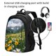 thumbnail image 2 of Balery Mountain Daisy Meadow Mochila con carga USB para hombre y mujer - Mochila impermeable y antirrobo para portátil con puerto USB para viajes, trabajo, estudios y universidad, 2 of 7
