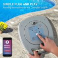 thumbnail image 5 of EastVita Automatic Pool Vacuum for Inground Pools,Cordless Robotic Pool Vacuum Cleaner with 210 Mins Runtime,Wall Climbing & Scrubber Brush,Ideal for Large Blue Swimming Pools, 5 of 6