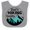 Heather and White, variant on Inktastic Dad's Hiking Buddy with Mountains and Trees Boys or Girls Baby Bib
