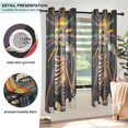 thumbnail image 3 of Yayeee Window Curtains Set of 2 for Living Room Light Filtering 63"x42", Colorful Skeleton Sun, 3 of 7
