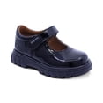 thumbnail image 1 of Zapato escolar Coqueta para niña de charol negro Thunder con perforado, 1 of 7