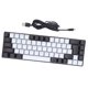 thumbnail image 1 of Teclado Mecánico Para Juegos Con Retroiluminación LED RGB, Teclado Mecánico Para Juegos Estilo Máquina De Escribir, Teclado Para Juegos Retroiluminado RGB Con 68 Teclas,, 1 of 7