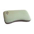 thumbnail image 4 of Almohada de trigo sarraceno para el cuello, ligera, 30 x 52 cm, funda de almohada desmontable para el hogar Verde, 4 of 9