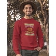 thumbnail image 2 of You Can't Buy Happiness Quote Sweatshirt Men -Image by Shutterstock, Male 5X-Large, 2 of 4