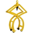 thumbnail image 2 of Olurrisa Automatic Grip and Release Log Tongs, 360° Swivel Lifting Tongs with 4 Claws 21" Open, 3300 LBS Load Capacity, Fit For Forklift, ATV, Tractor and so on. Yellow Color, 2 of 9