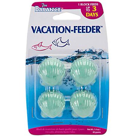 Penn Plax Spirulina Shell Shape Vacation Fish Feeder 1 3 Oz Pack