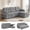 Light Gray, variant on Xiweot Convertible Sectional Sleeper Sofa, 82" L Shaped Sofa Bed with Storage Chaise, Pull Out Couch & Wide Armrests, Teddy Fabric 3 Seater Sectional Couch for Living Room Apartment (Dark Gray)