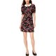 thumbnail image 1 of Maison Jules Vestido recto floral para mujer, Negro, 0, 1 of 1