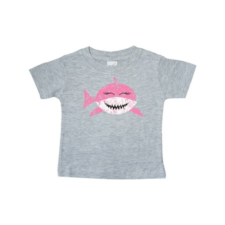 

Inktastic Cute Distressed Pink Shark Gift Baby Boy or Baby Girl T-Shirt
