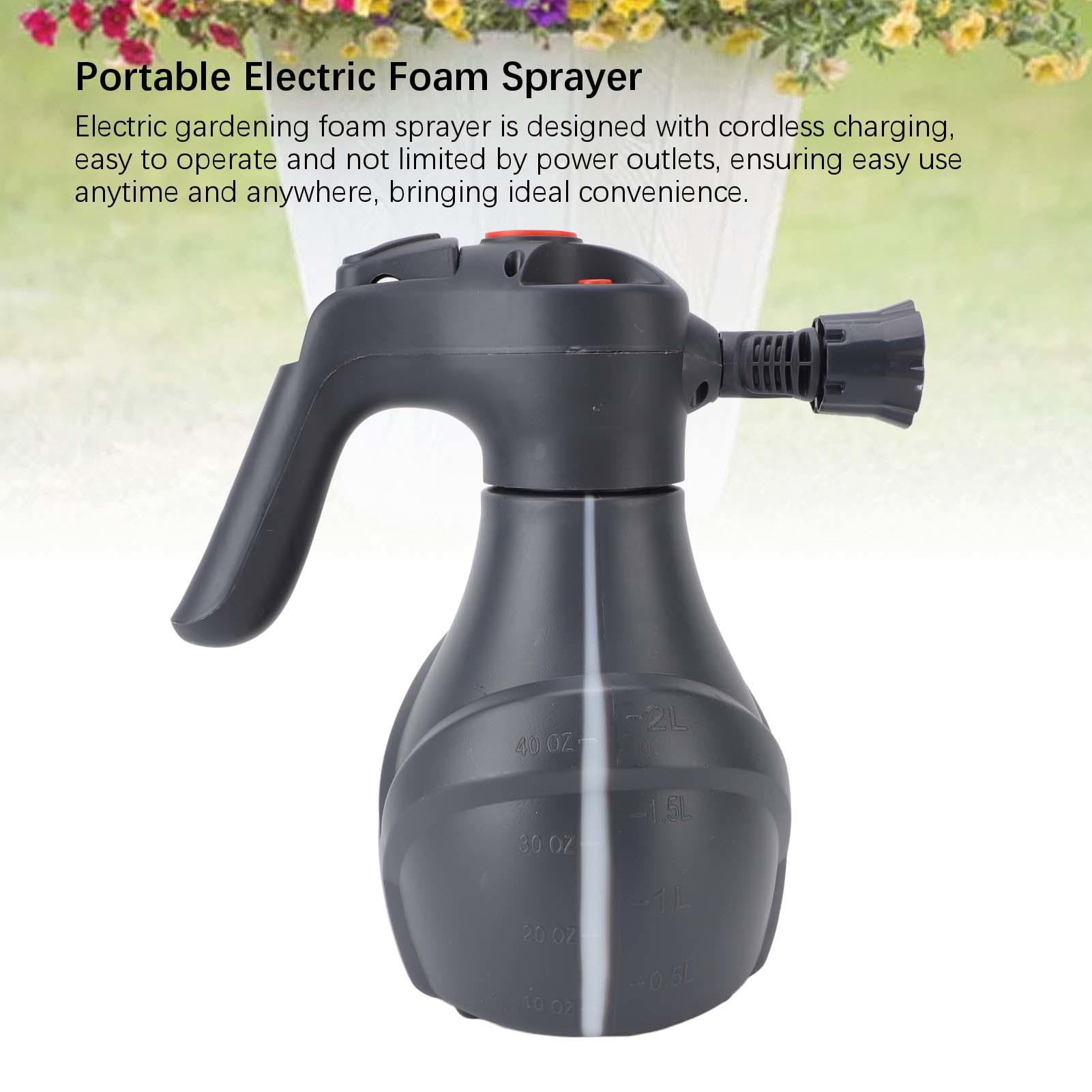 Yajisi Electric Foam Sprayer Cordless Pressure Pump Car Wash & Garden Watering Tool PA Material 9.45×7.87×6.30in