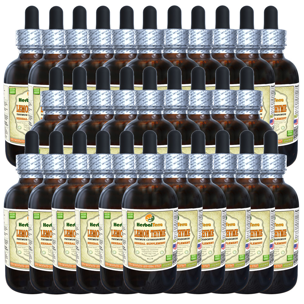 Lemon Thyme (Thymus x Citriodorus) Tincture, Organic Dried Herb Liquid