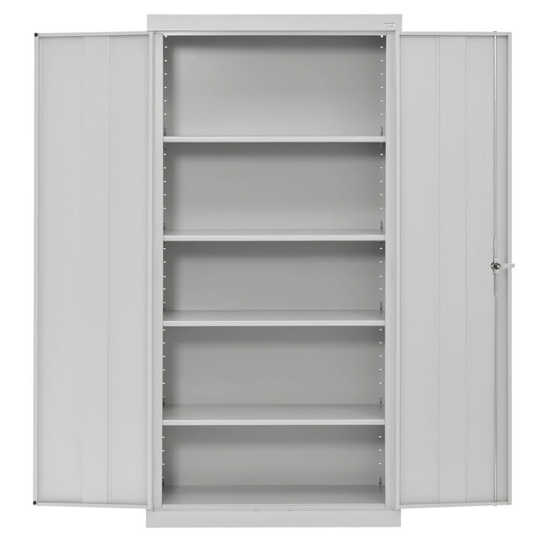 36 in. W x 72 in. H x 18 in. D Metal Storage Cabinet with 2 Doors Locking  Freestanding Cabinet for Garage Office Kitchen