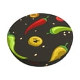 thumbnail image 1 of Balery Chili2 Fundas de asiento para taburete de bar redondo de tela de terciopelo ajustables que protegen de arañazos y manchas para sillas de 14 a 17 pulgadas.-14 inch, 1 of 7