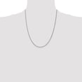 thumbnail image 3 of Auriga Fine Jewelry 14K White Gold 1.25 mm Spiga Chain Necklace for Women 22", 3 of 7