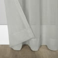 thumbnail image 4 of No. 918 Vida Crushed Texture Semi-Sheer Rod Pocket Curtain Panel, 50"x108", Silver Gray, 4 of 7