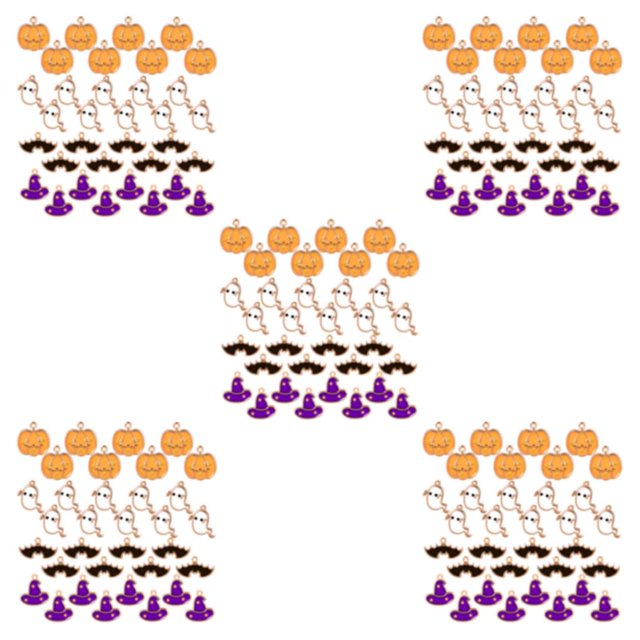senveriont 34pcs/set Halloween Pumpkin Pendant Rust-proof And Waterproof Widely Applicable Alloy 5Set