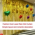 thumbnail image 5 of Gold Panel Metallic Tinsel Foil Fringe Curtain Photo Backdrop Party Streamers Decor 39.4*78.7", 5 of 8