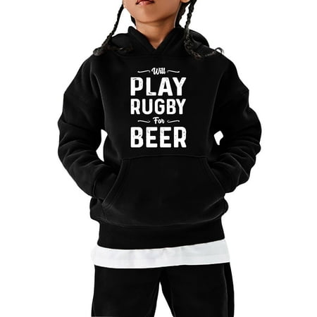 

Sweatshirts for Teen Girls Sports Gift Teen Hooded Vintage Rugby Player Sports Retro Rugby Pullover Boys Fashion Hoodies & Sweatshirts