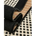 thumbnail image 5 of Unique Loom Outdoor Border Collection Area Rug - Frame (2' 7" x 12' Runner Black/Ivory), 5 of 9