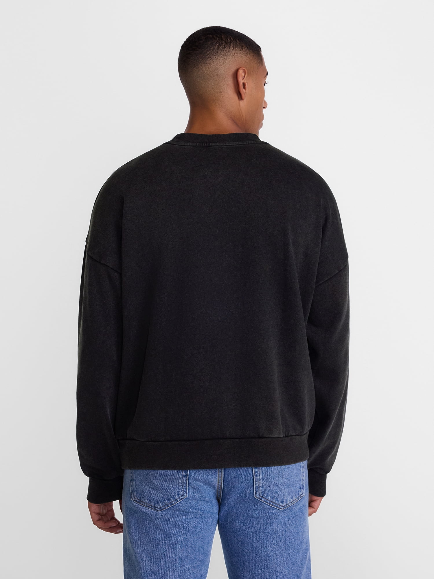 Men's Halloween Evil Jack Graphic Long Sleeve Sweatshirt from Way to Celebrate, Sizes XS-5XB