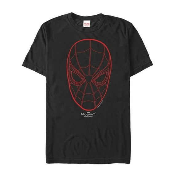 Men's Marvel Spider-Man: Homecoming Mask Graphic Tee Black X Large
