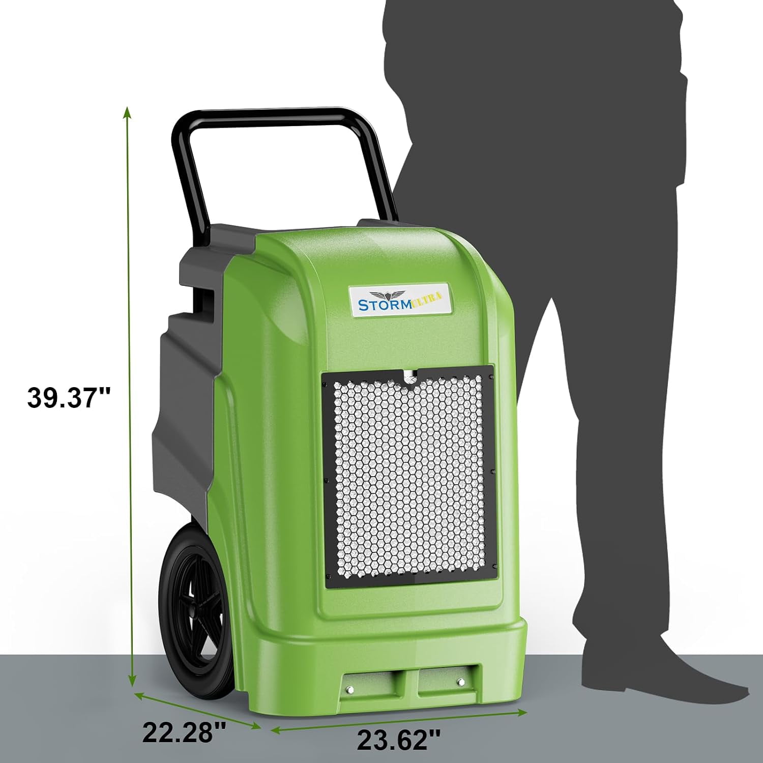 ALORAIR  Commercial Dehumidifier with Pump Drain Hose, 190 Pints Smart WiFi Industrial Dehumidifier Large Capacity for Basements, Garages, Mall & Job Sites, 5 Years Limited Warranty, Green