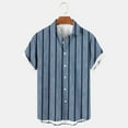 thumbnail image 2 of KyCheLot Men's Casual Beach Shirt Lightweight Button down Print Short Sleeve Blouse Summer Tops for Men, 2 of 5