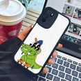 thumbnail image 4 of Agregue un toque de diversión: funda de teléfono plateada mate de doble capa con estampado gráfico caprichoso para iPhone 15 Pro Max 14 13 12 Pro 11, 4 of 4