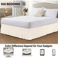 thumbnail image 2 of SGI Bedding 14 Inch Wrap Around Bed Skirt | Microfiber Bed Skirt | California King, Ivory, 2 of 4