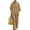 28# Khaki, variant on Women's Waffle Sets 2 Piece Batwing Sleeve Button Down Shirt Pants Outfit Casual Summer Vacation Clothing Beige XXL