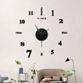 thumbnail image 3 of Wall 3D Mute Frameless Home Diy Clock Sticker Light Led Light Easy To Use, 3 of 5